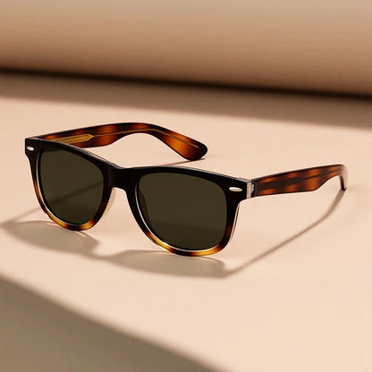 Square Polarized Sunglasses with Classic Frame