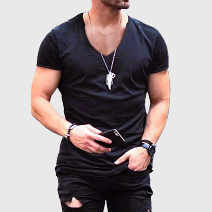 Tyler - Men's V-Neck Fitted Short Sleeve T-Shirt