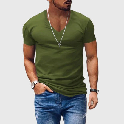 Tyler - Men's V-Neck Fitted Short Sleeve T-Shirt