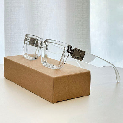 Vintage-Inspired Square Frame Sunglasses