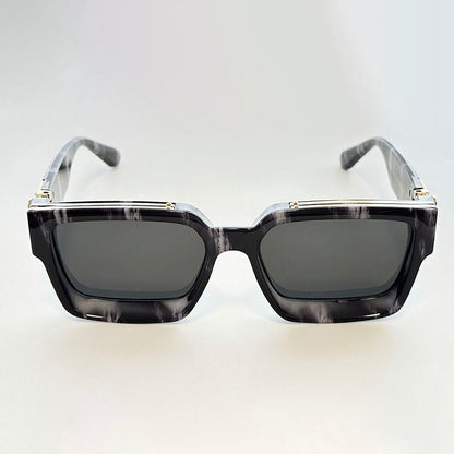 Vintage-Inspired Square Frame Sunglasses