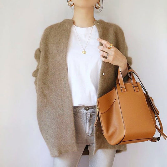 Women’s Fuzzy Long-Sleeve Open Cardigan