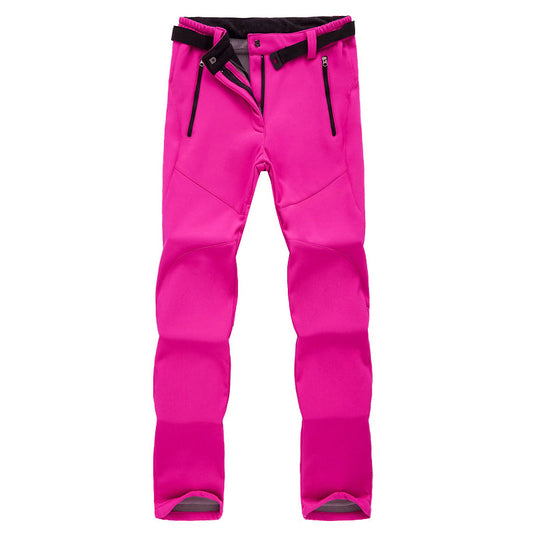 Women’s Softshell Hiking and Ski Pants with Fleece Lining