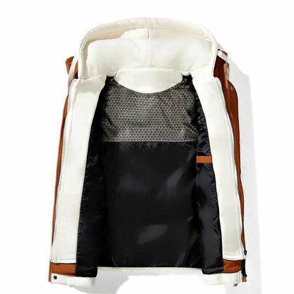 Aiven - Men's Quilted Puffer Vest with Drawstring Hood