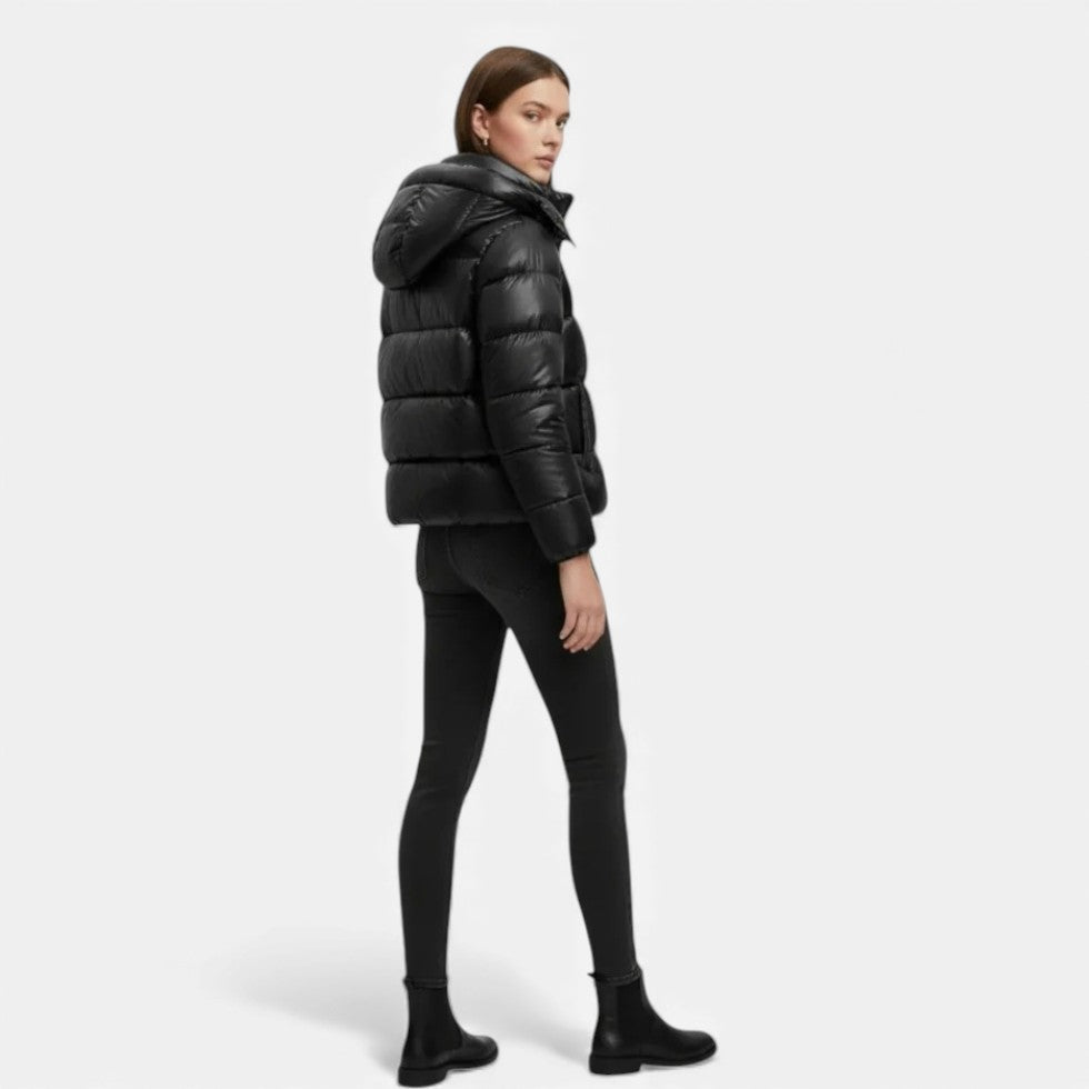 Joanne - Women's Quilted Puffer Jacket with Hood