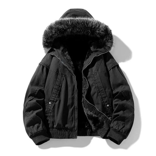 Kasper - Men's Fleece-Lined Puffer Cargo Jacket