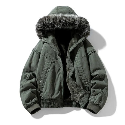 Kasper - Men's Fleece-Lined Puffer Cargo Jacket