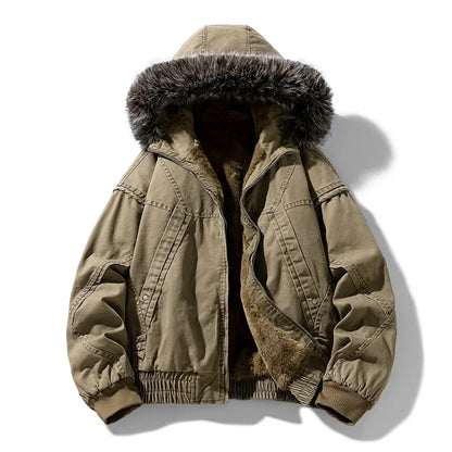 Kasper - Men's Fleece-Lined Puffer Cargo Jacket