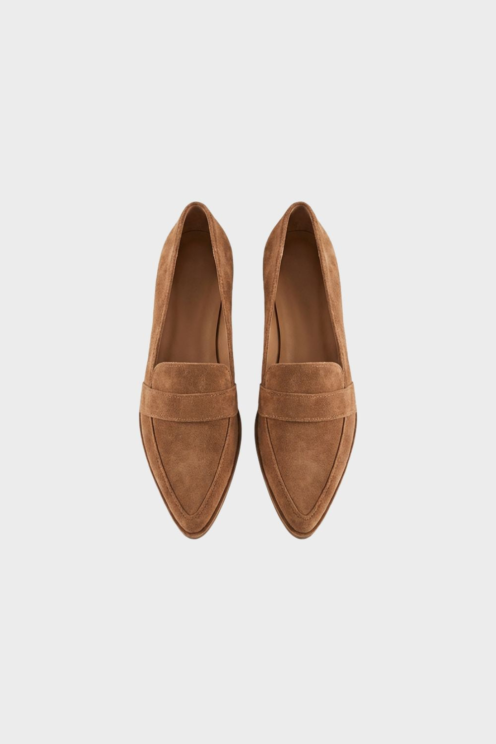 Regine - Women's Pointed-Toe Suede Loafers