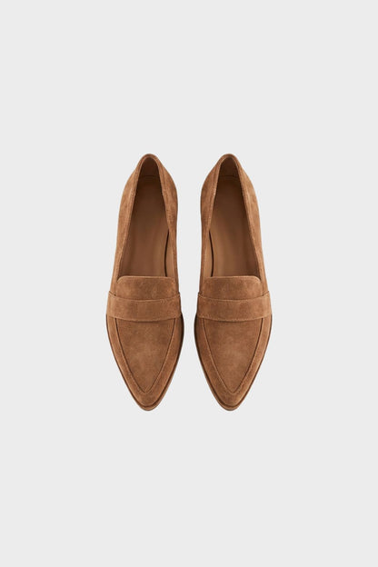Regine - Women's Pointed-Toe Suede Loafers