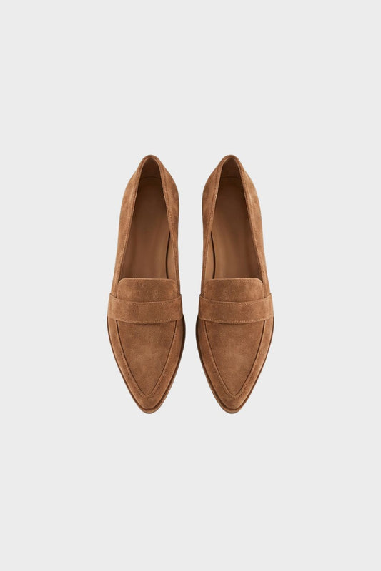 Regine - Women's Pointed-Toe Suede Loafers