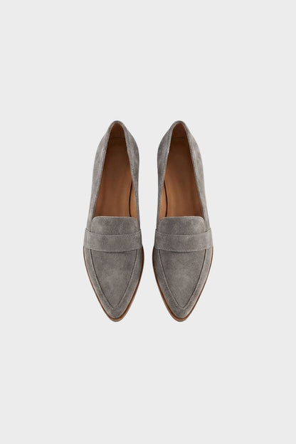 Regine - Women's Pointed-Toe Suede Loafers