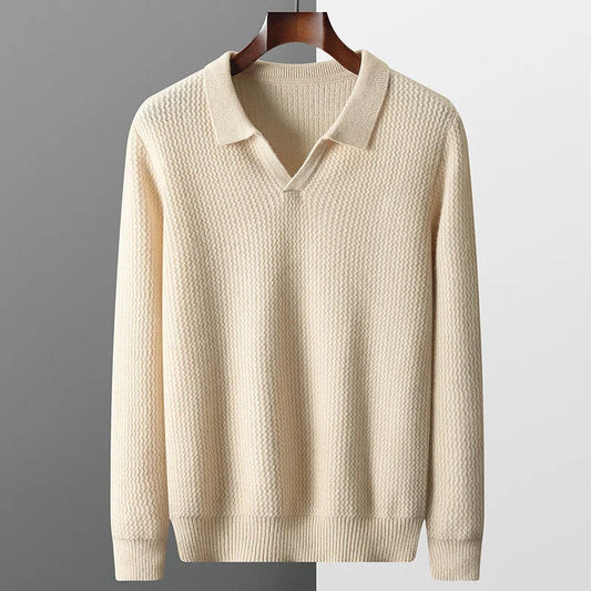 Charles Morrison Cashmere Polo Sweater