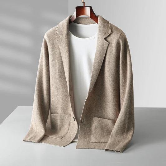 Charles Morrison Cashmere Lapel Cardigan
