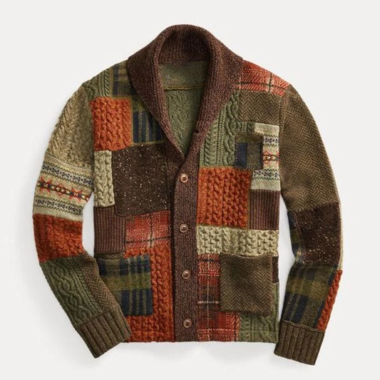 Charles Morrison Vintage Patchwork Cardigan