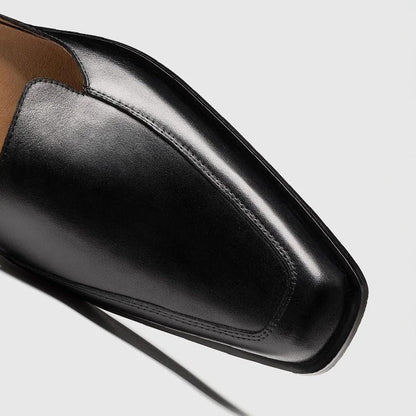 Louis Martin Black Leather Sandals