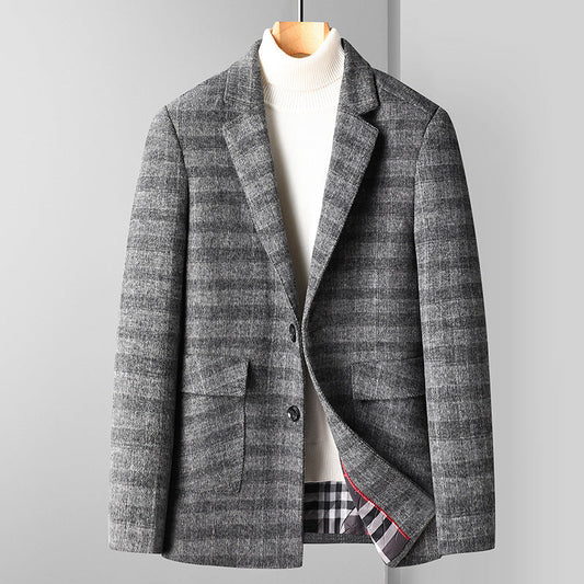 Louis Martin Plaid Heritage Wool Coat