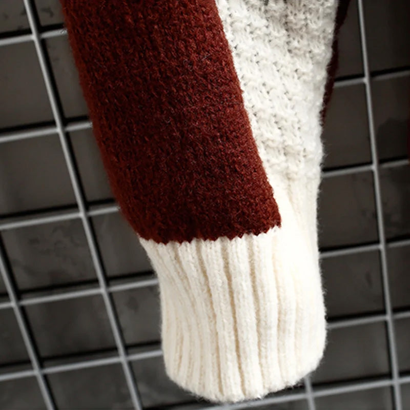 Snug Stitch Patchwork Sweater