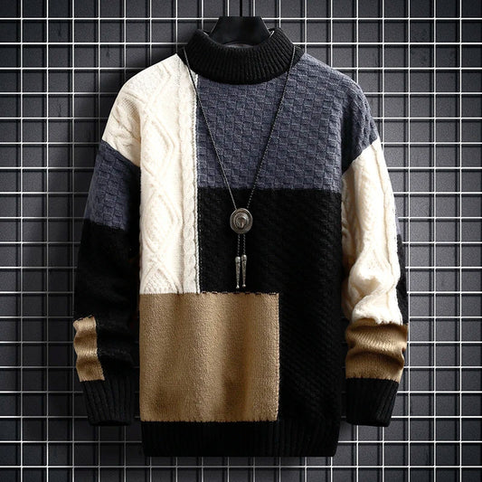 Snug Stitch Patchwork Sweater